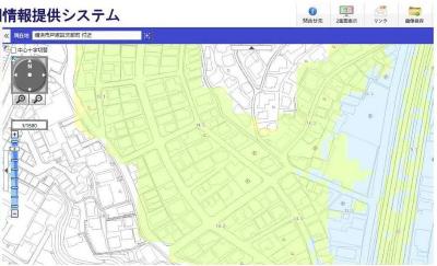 Image data of flood hazard map seen on the disaster prevention map