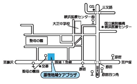 Bản đồ khu vực Trung tâm Chăm sóc Khu vực Harajuku