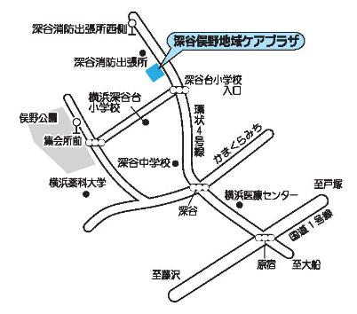 Bản đồ xung quanh Trung tâm Chăm sóc Cộng đồng Fukayamatano