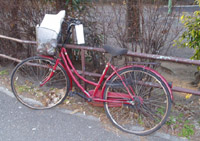 放置自転車の写真