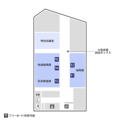 9th floor access map