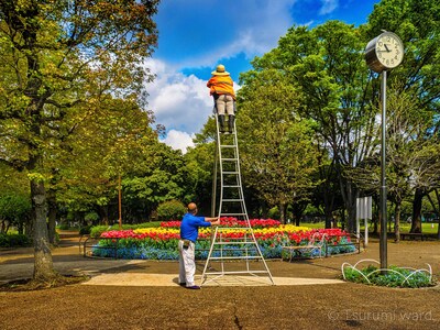 Giải thưởng Đặc biệt (Giải thưởng của Thị trưởng Tsurumi) "Chụp ảnh toàn cảnh vườn hoa từ trên cao"