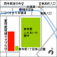Bản đồ Trung tâm Chăm sóc Khu vực Higashi Terao