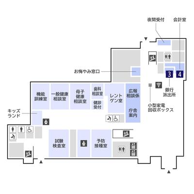 El mapa del suelo de primer piso