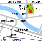 潮田公園コミュニティハウス地図