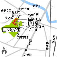 県立三ツ池公園地図