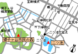 Mapa de Shishigaya Shimin-Ningún-Mori