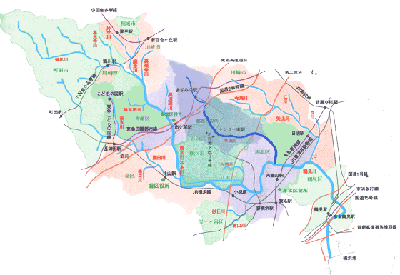 鶴見川流域地図