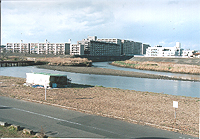 早渕川と鶴見川の合流地点