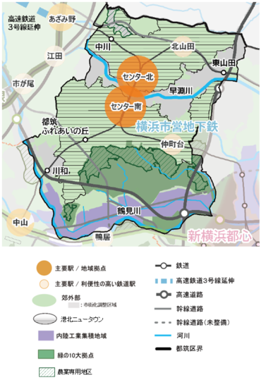 都市構造図の画像