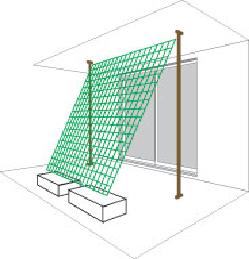 つっぱりポール支柱