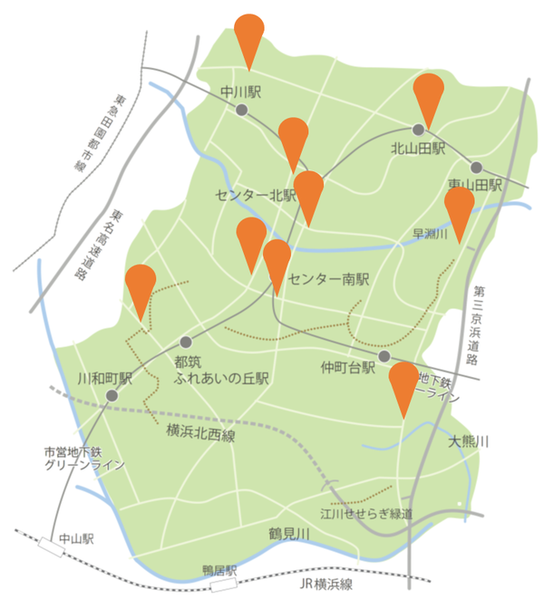 横断幕設置場所一覧概要図