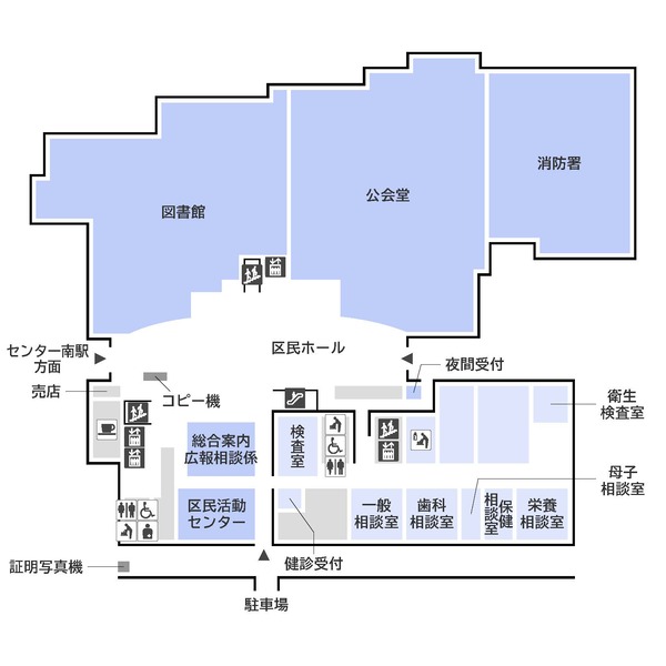 フロアマップ１階